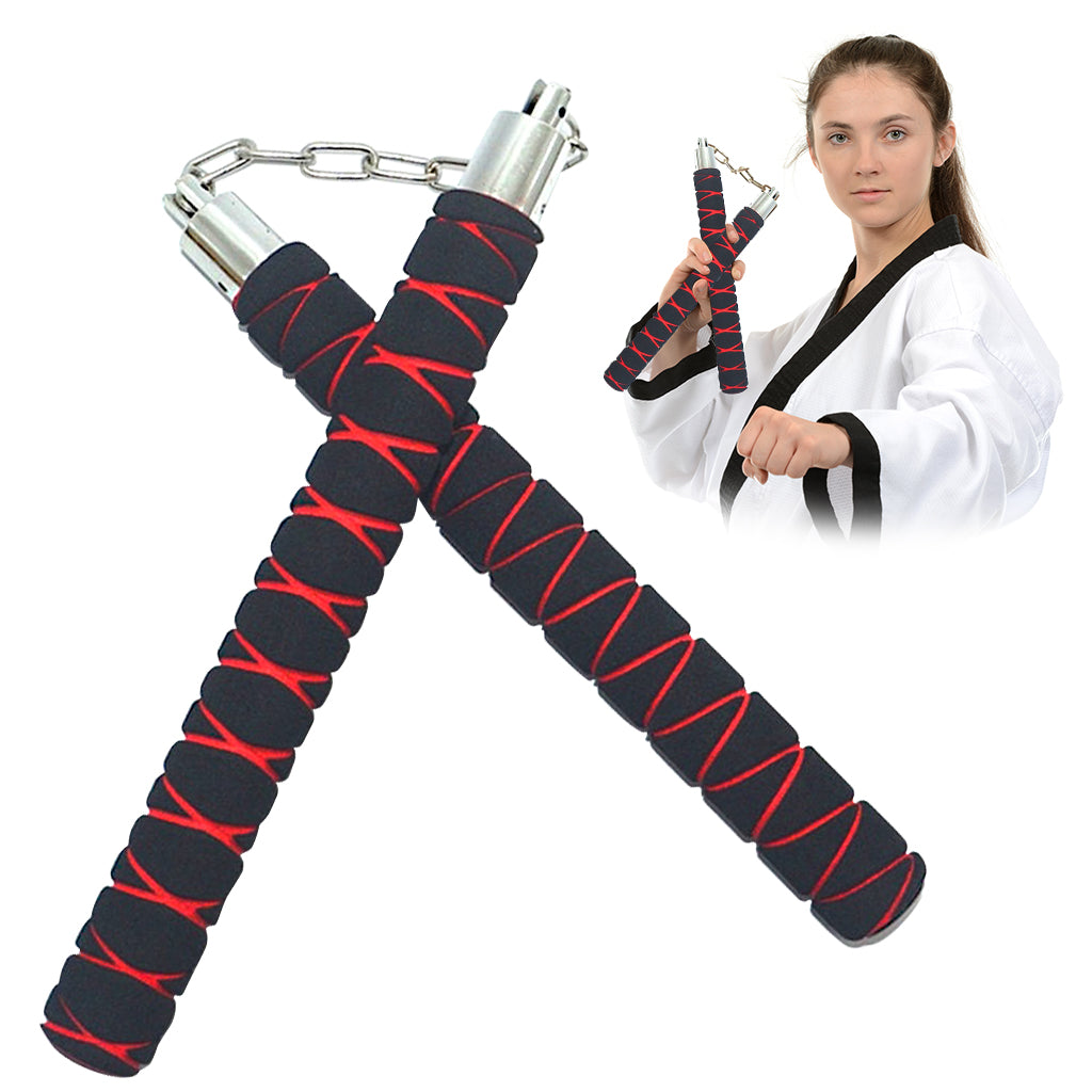 Proberos Practice Nunchucks for Kids 11 Inches Nunchucks Karate Training Nunchucks Safety Foam Padding Nunchucks Practice Nunchucks Beginners Nunchucks for Karate, Martial Art Proberos Practice Nunchucks for Kids 11 Inches Nunchucks Karate Training Nunchucks Safety Foam Padding Nunchucks Practice Nunchucks Beginners Nunchucks for Karate, Martial Art